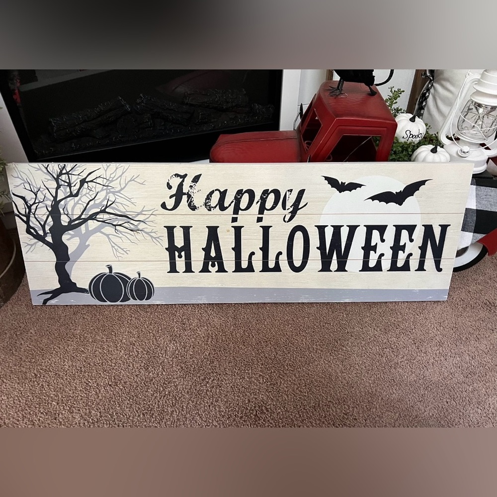 Spooky Halloween Sign 🎃